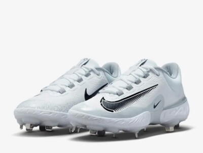 Nike Alpha Huarache Elite 4 Metal Baseball Cleats FD2745-100 White
