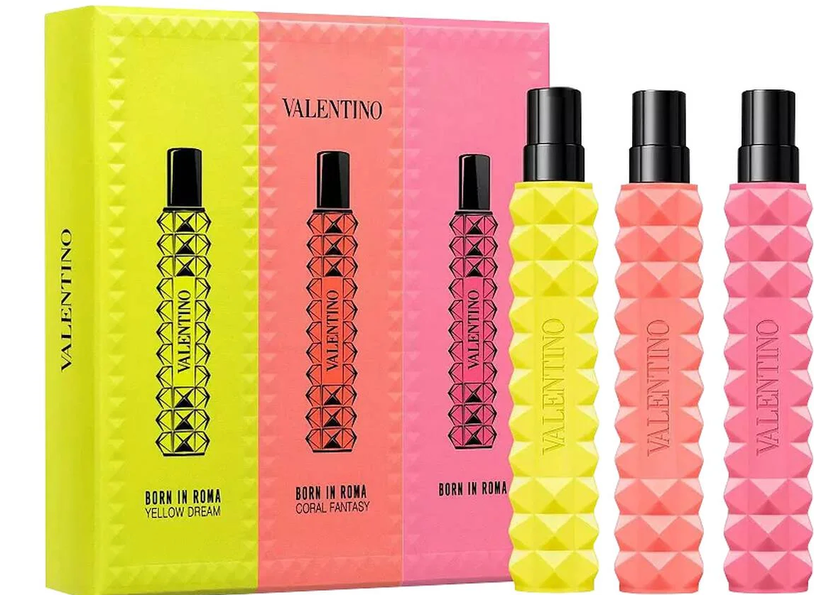 VALENTINO Born in Roma Womens 3 PCE ~ Trio Perfume Fragrance Gift