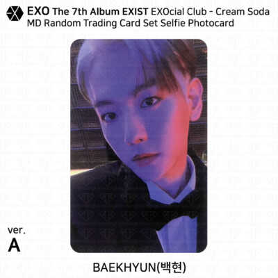 EXO 7th Album EXIST EXOcial Club Cream Soda MD Random Trading Card