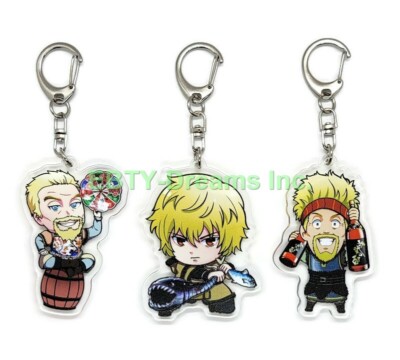 Set of 3 Vinland Saga Acrylic Keychain Askeladd, Thorfinn