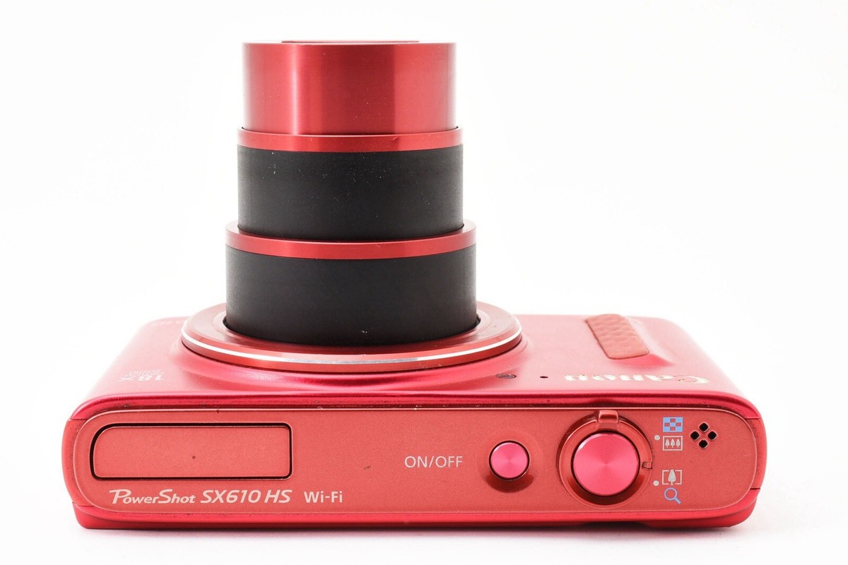 Canon PowerShot SX610 HS SX610HS W. 18x Zoom Lens Wine Red Made In