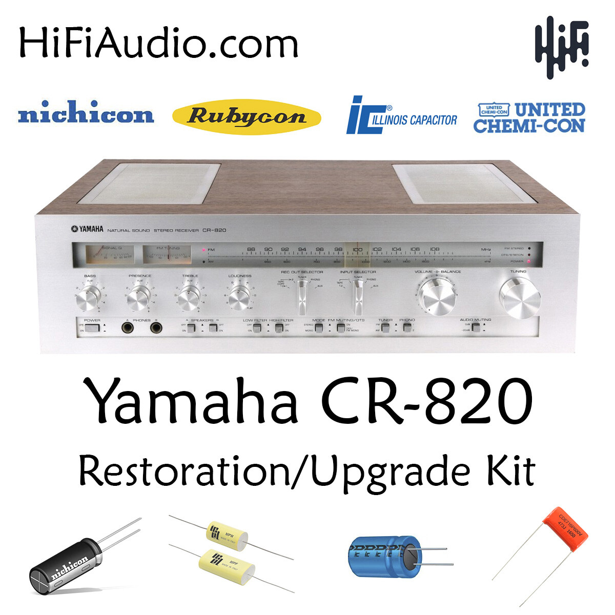 Yamaha CR-820 rebuild restoration recap upgrade kit repair filter