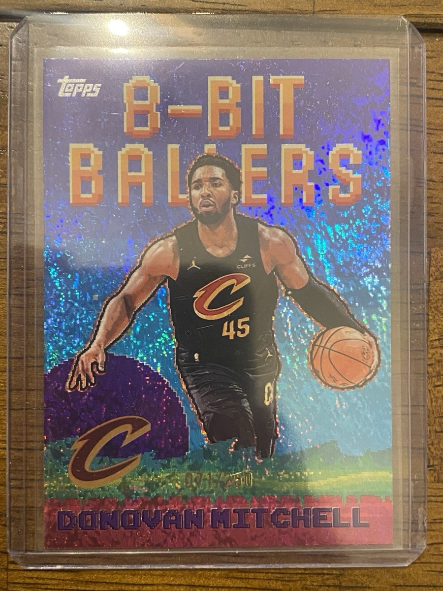 2025 Topps Basketball 8-Bit Ballers Donovan Mitchell Purple Holo