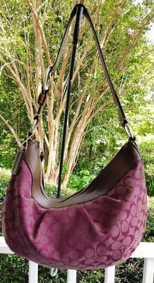 Coach LARGE F13741 Vintage Y2K Soho Hobo Shoulder Bag Purple