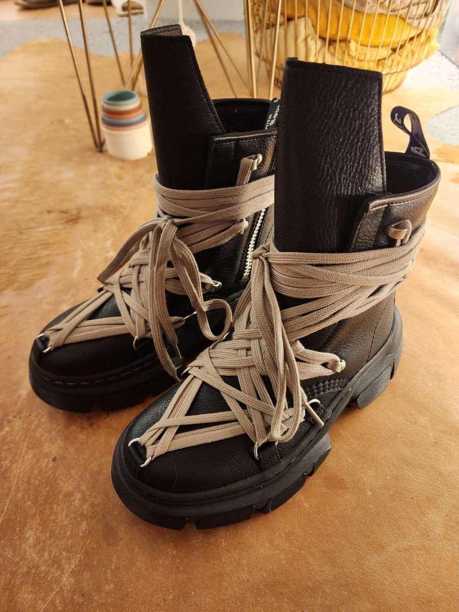RICK OWENS x DR. MARTENS 1460 DMXL MEGA LACE BOOT | SIZE 7 US