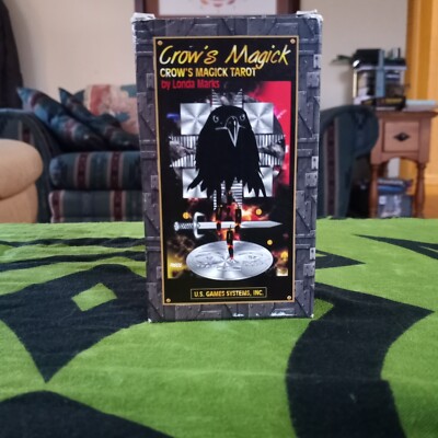CROW'S MAGICK TAROT by Londa Marks US Games RARE CLASSIC OOP 1998