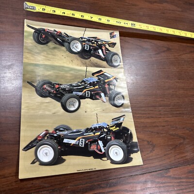 Rare Vintage Tamiya Hotshot 2 II Poster 10 in x 14 in Two Sided