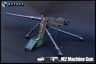 ZY TOYS 1/6 Scale US Army M2 Machine Gun with Metal Bullet Chain