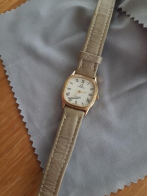 Vintage Omega DeVille 591.0281 Cal 1450 Gold Qz Women's Watch | eBay