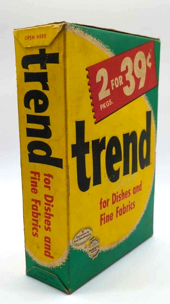 Vintage 40-50'S Trend Dish And Laundry Detergent Box Full UNOPENED