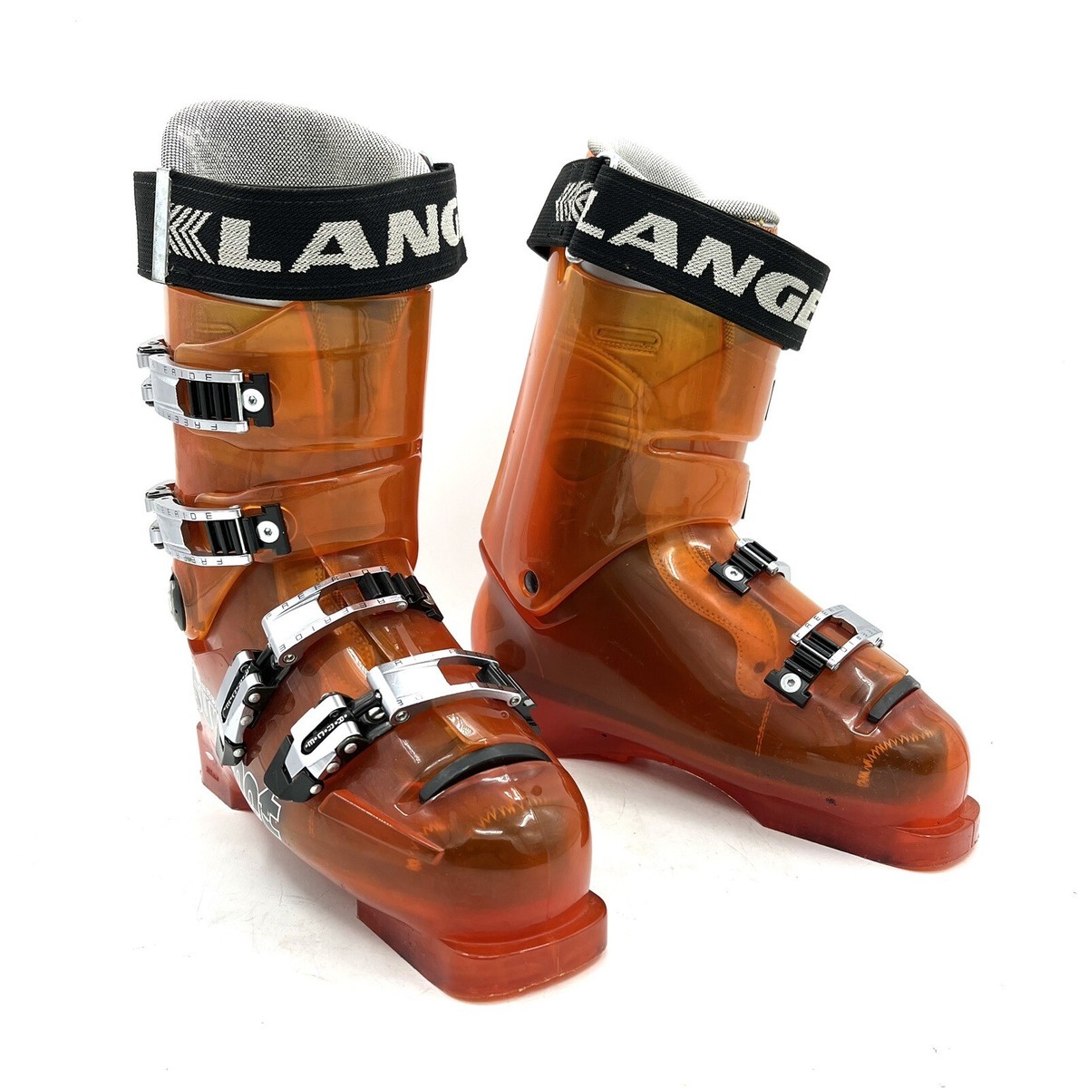 Lange Surefoot Orange Downhill Ski Boots Men's Size 8 / 308mm | eBay