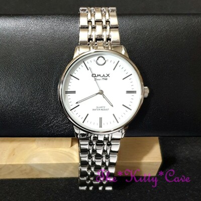 OMAX Designer Classic Vintage Stainless Steel Rhodium Retro Dress