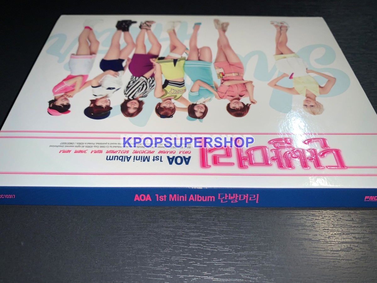 AOA 1st Mini Album Short Hair CD Photobook Autographed Signed