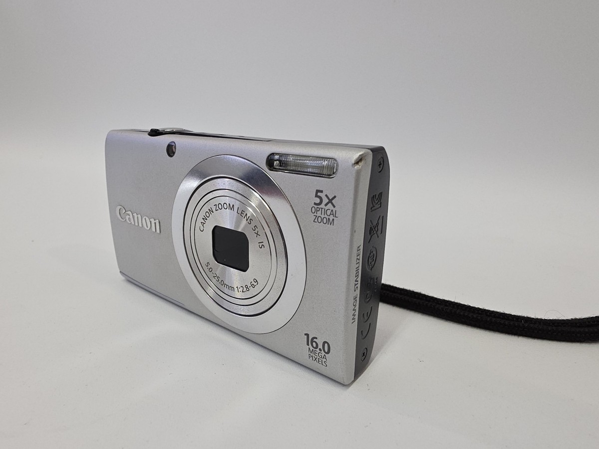 CANON PowerShot A2400 IS HD Digital Camera Silver PC1731 16.0 MP