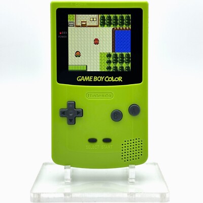 Nintendo Game Boy Color GBC Backlit IPS Mod Console System Lime