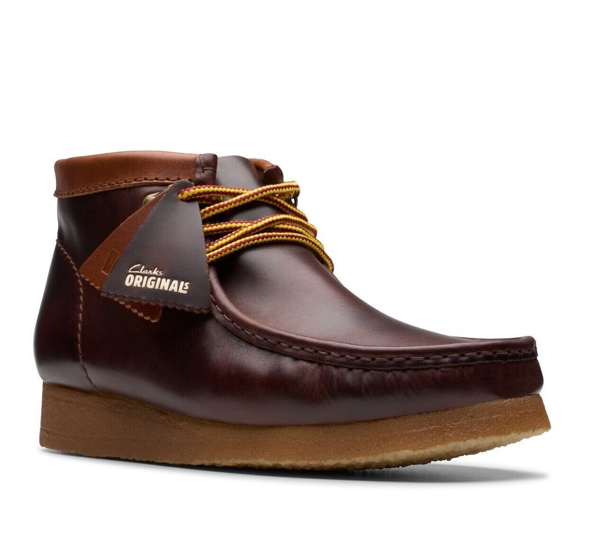 NEW Men Clarks Wallabee Original Burgundy Leather Hiker Limited