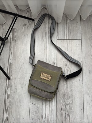 DIESEL Vintage 90s shoulder crosboddy Y2K rare green massenger Bag