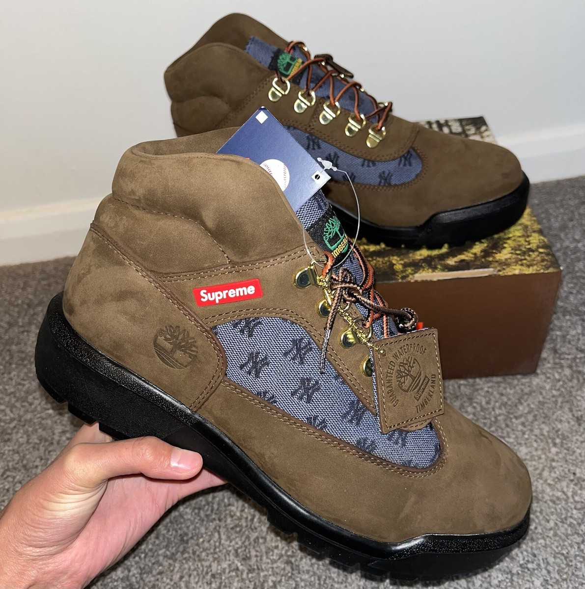 Supreme X Timberland X New York Yankees Field Boot | eBay