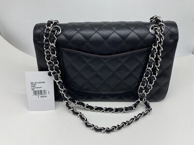 CHANEL MEDIUM TIMELESS CLASSIC GRAINED CALFSKIN & SILVER-TONE