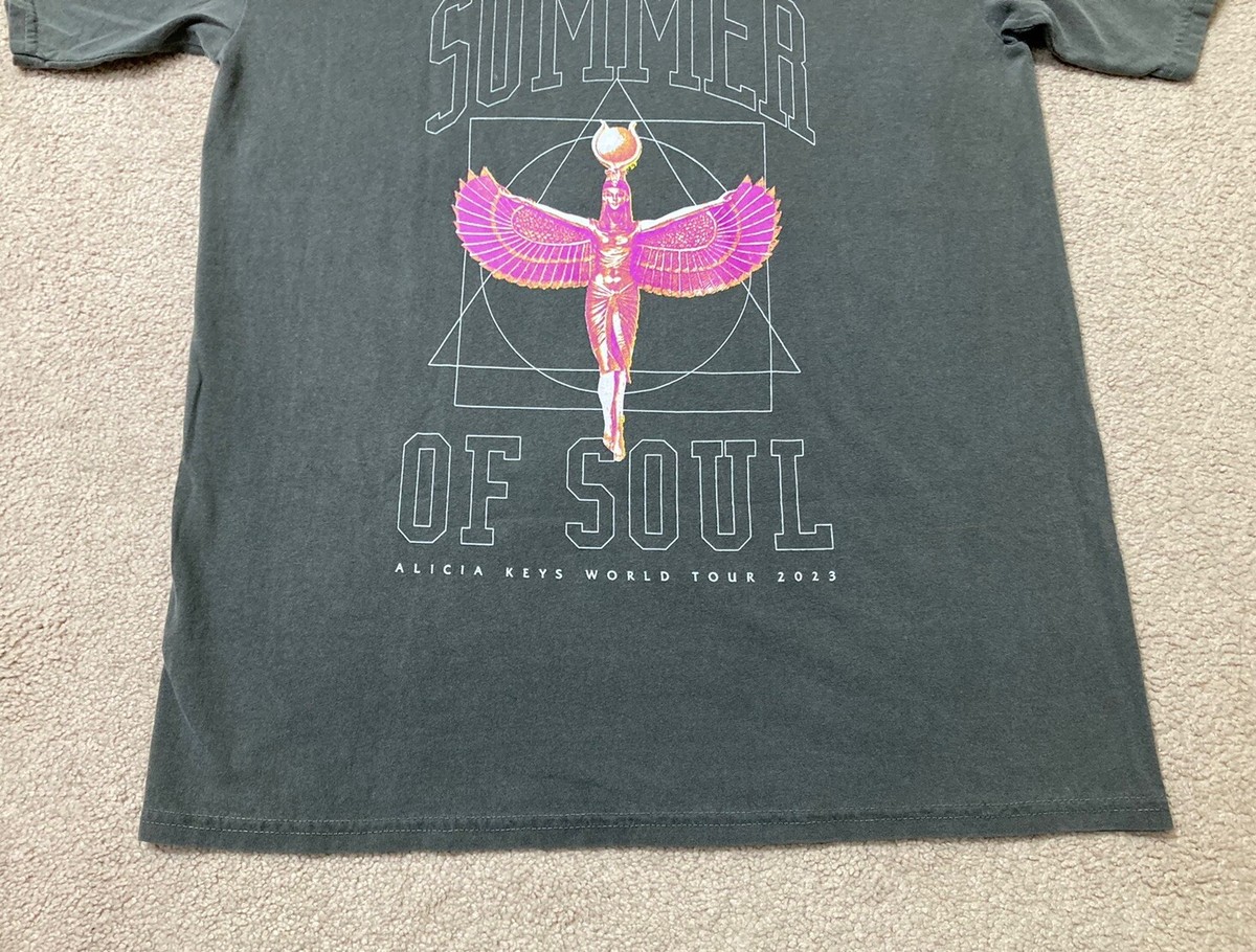 Alicia Keys Shirt Keys to the Summer 2023 Tour Shirt Size XL Gray