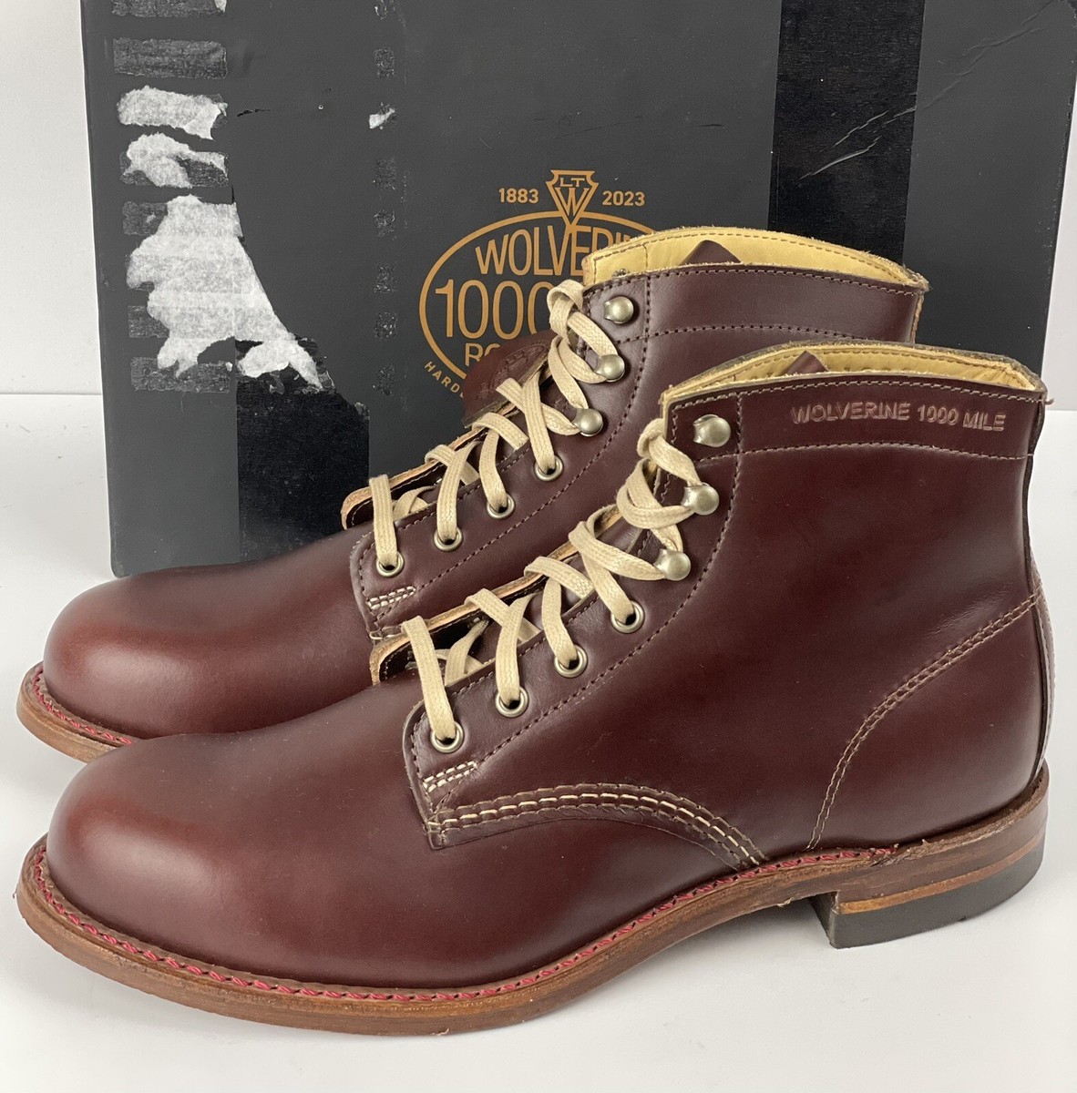 Wolverine 1000 Mile 140th Anniversary Dark Brown Leather Boots