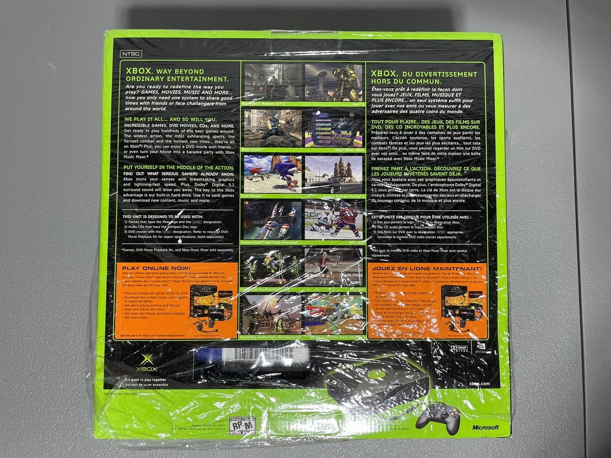 Microsoft Original Xbox Halo 2 SE Translucent Blue Console BRAND