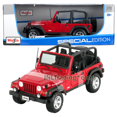 Maisto Special Edition 1:18 Scale Die Cast Red Compact SUV JEEP
