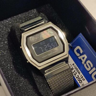 CASIO STANDARD PREMIUM Series A1000M-1BJF Unisex Silver Back light
