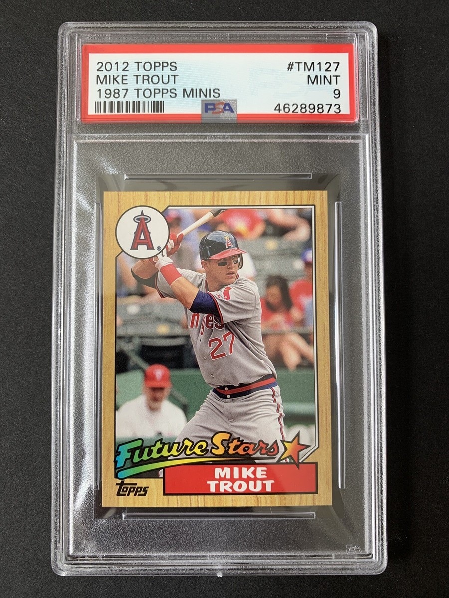 2012 Topps MIKE TROUT 1987 Topps Minis FUTURE STARS PSA 9 Mint