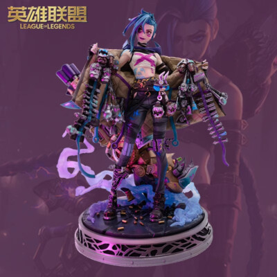 Official Jinx 1/7 Figure Model Statue Toy League of Legends Jinx
