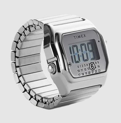 Timex x MM6 Maison Margiela Ring Digital Watch TW2W81300 Stainless