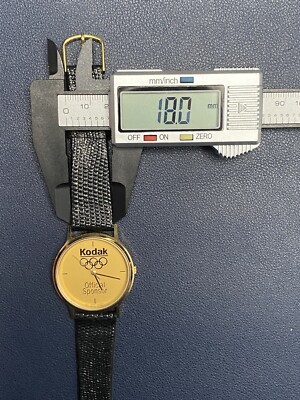 Vintage Lorus By Seiko V515-8A00 Kodak Olympic Sponsor Gold Tone