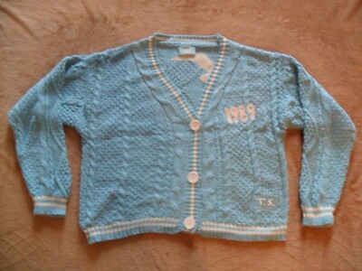Taylor Swift Cardigan 1989 AUTHENTIC Taylor's Version Sweater Blue