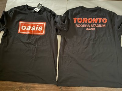 Large Oasis Live 25. Official Merch Toronto Canada Shirt Pop Up
