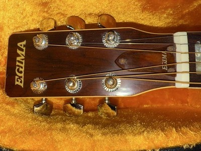 Acoustic Guitar EGIMA REAL J-25 Natural Made in Japan with Hard