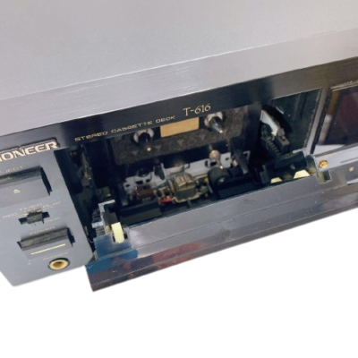 Pioneer T-616 Vintage Cassette Deck Black 3Headdolbyhxpro Very