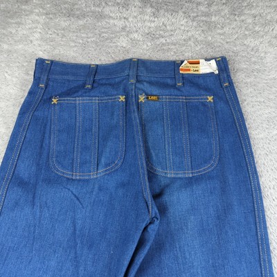 Vintage 70s Lee Jeans Mens 31 Blue Bootcut Flare 202-8641 Cotton