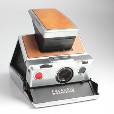 Polaroid SX70 Land Camera - Brown Leather - For Parts or Repair Or