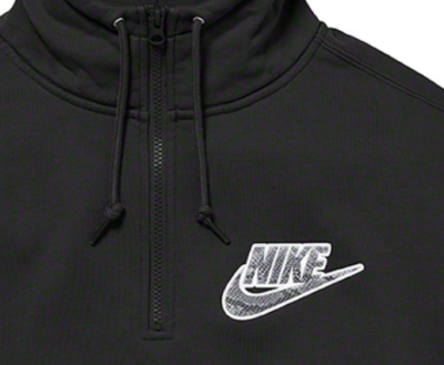 Supreme Nike Half Zip Hooded Sweatshirt Black Medium Hoodie SS21
