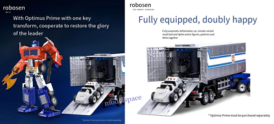 Programmable Trailer for Robosen Optimus Prim Transformation Toy