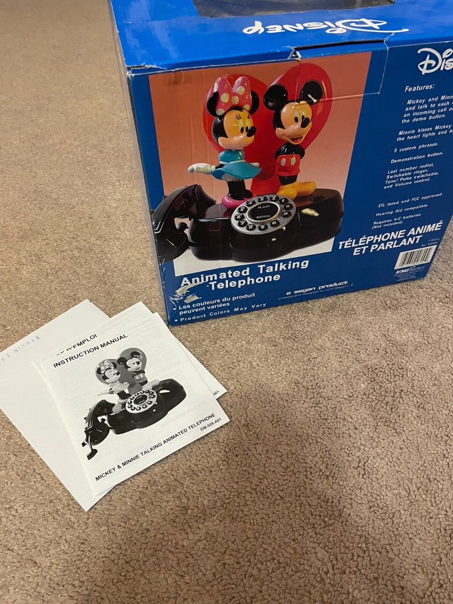 Mickey and Minnie Animated Corded Talking Telephone | eBay
