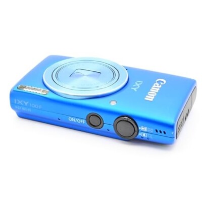 Canon Digital Camera PowerShot ELPH 120 IS IXY 100F Blue 8x 16MP