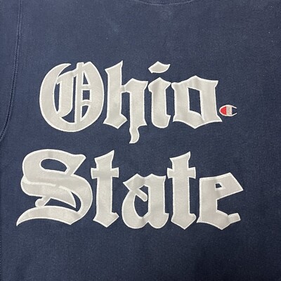 Vintage 80s Champion Reverse Weave Ohio State Old English Script