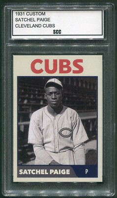 Custom 1931 Satchel Paige Cleveland Cubs Negro League Baseball