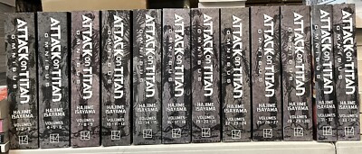 Attack On Titan 1-12 (1-34) Omnibus Complete Manga English New 10