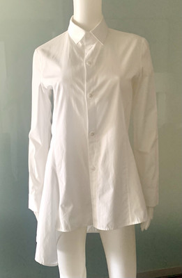 Yohji Yamamoto +NOIR white Shirt Hi Low Hem Size 1 Mint | eBay