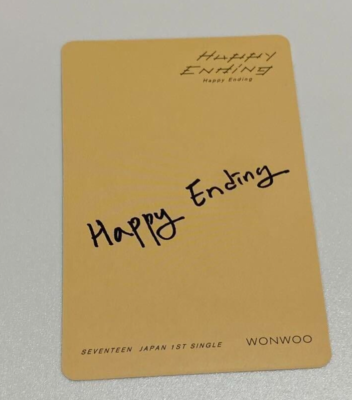 SEVENTEEN WONWOO Happy Ending Normal ver. CD + Photocard + HMV