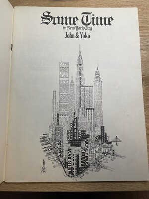 John & Yoko, Some Time In New York City, Songbook 1972 | eBay