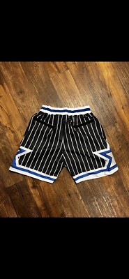 RETRO ORLANDO MAGIC NBA Stitched Lettering Basketball Shorts BRAND
