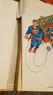 Vintage THE SUPER DICTIONARY Superman, Wonder Woman Batman, DC